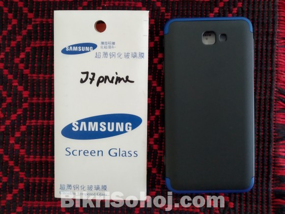 J7 Prime 360 Cover & Screen Protector